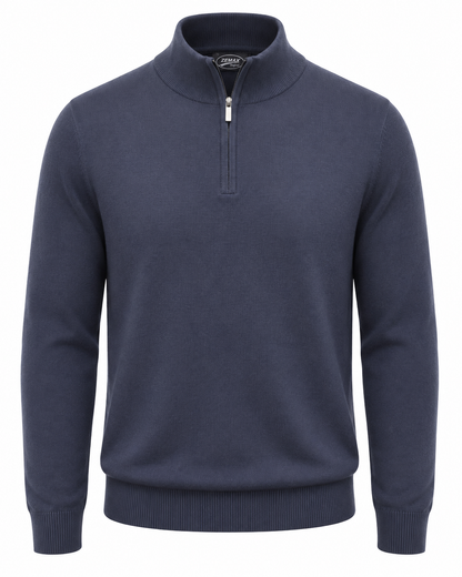 Zemax Half-Zip Džemper Teget - fotografija 1
