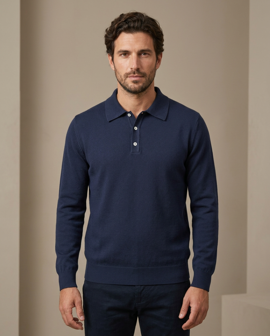 Zemax Polo Džemper Teget - na modelu